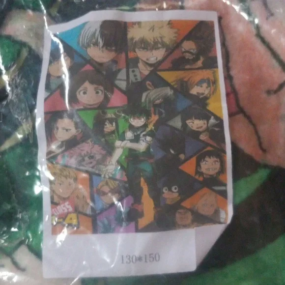 MY HERO ACADEMIA THROW BLANKET NEW IN PACKAGING 60×50 - Picture 1 of 3